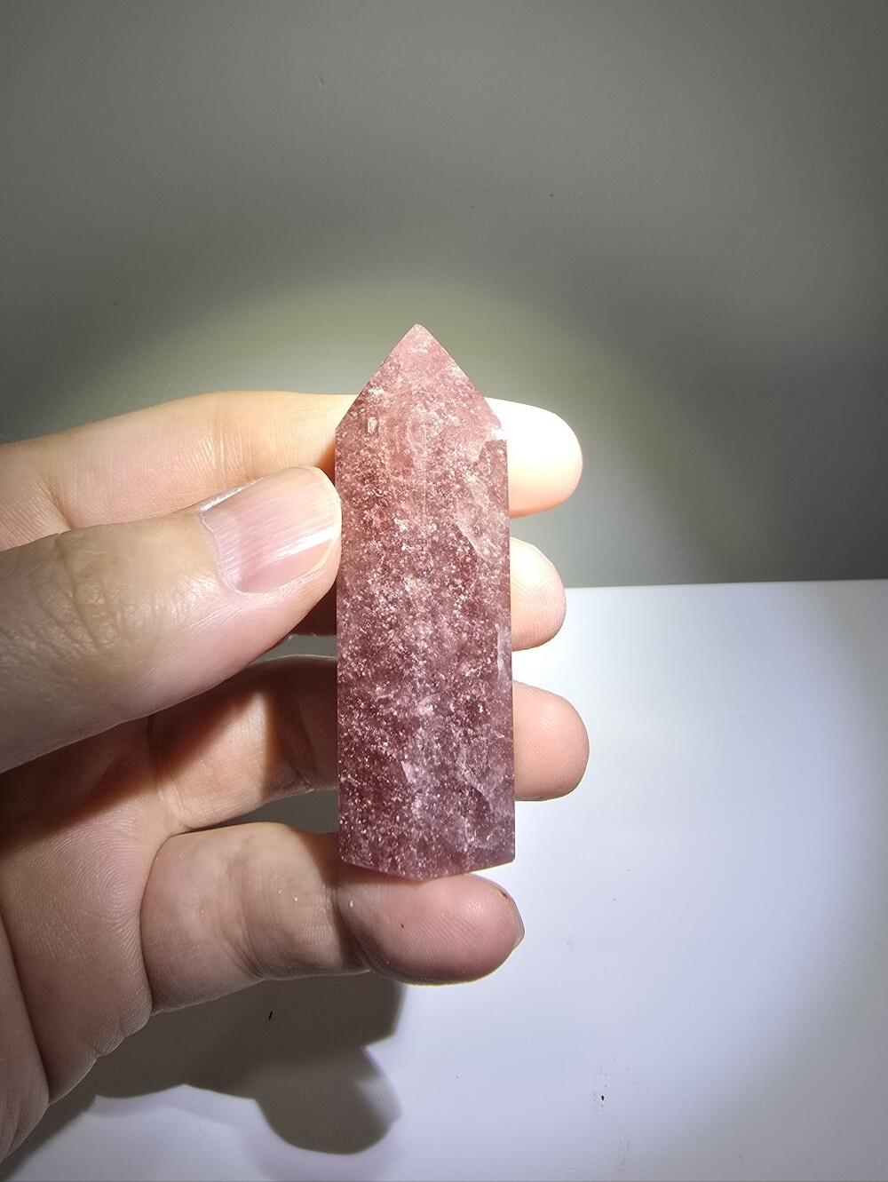 Strawberry Quartz Crystal Tower #C